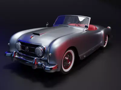 Nash Healey 1952-1953 vintage car 3D  3D model