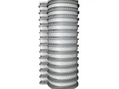 simple building  model 3D model