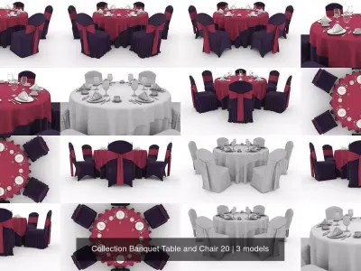 Collection Banquet Table and Chair 20