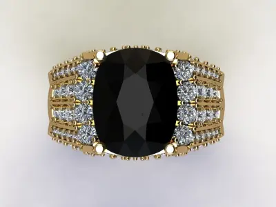 Fashion man ring popular in Asia Country R24 3D model