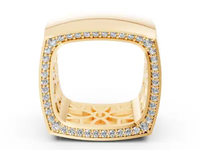 Vhernier Cube Ring  3D print model