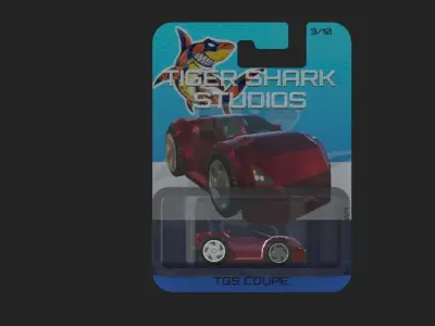 TOY CAR Low-poly 3D model
