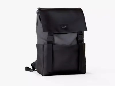 Backpack Rooh Grey Low-poly 3D model