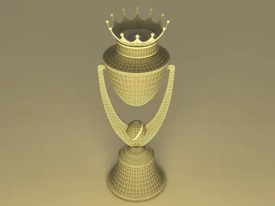 Trophy golden 3D model