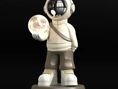 MODERN ASTRONAUT LIGHT 3D model