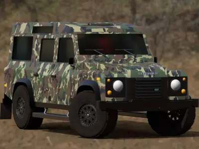 Land Rover Defender 110 Free 3D model