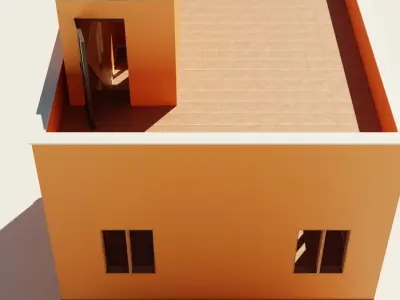 Kit furniture house Low-poly 3D model