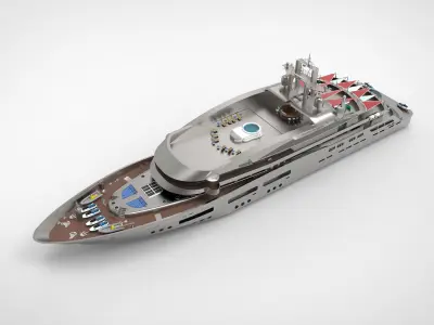 Luxury Yacht G 3D model