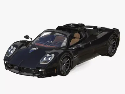 Pagani Utopia Roadster 2024 2025 Low-poly 3D model
