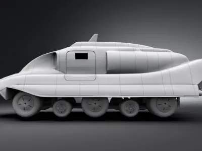 Spectrum Patrol Vehicle Scale model 3D print model