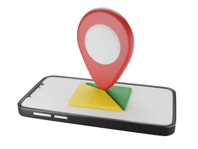 Online Transportation Icon Pack Low-poly 3D model