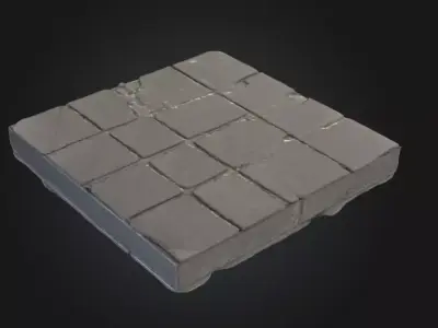 Midnight Slate Floor Tiles Texture