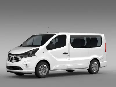  Vauxhall Vivaro Biturbo 2017 3D model