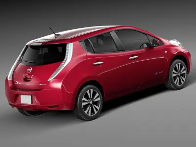 Nissan LEAF 2014 3D model