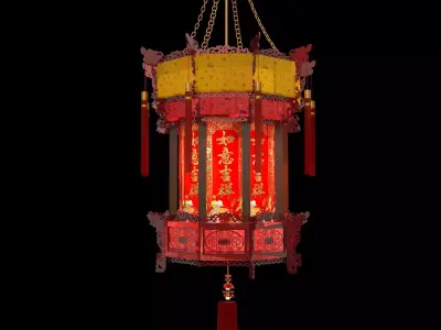 Chinese palace lantern   3D model purchase