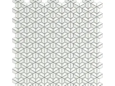 White Wall Panel 3D model shop