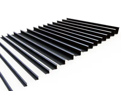 Metal beam IPN  3D model