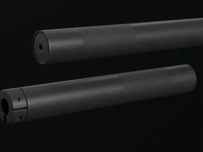 M4 Suppressor Gordon - Allen Engineering Low-poly 3D model