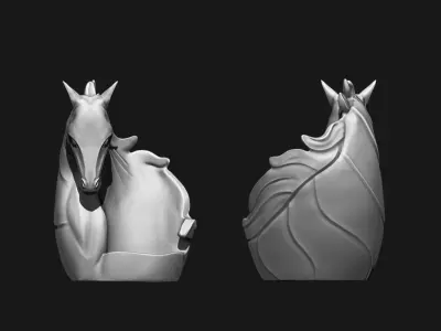 Horse Wine Holder Printable 3D print model