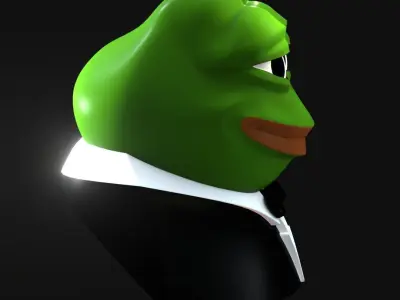 Tuxedo Pepe Low-poly 3D model