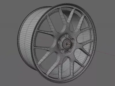 BBS CH-R Low-poly 3D model