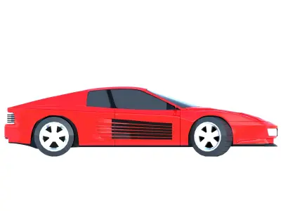 Ferrari 512 Testarossa 3D model