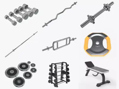 Sports equipment vol5 3D Model Pack