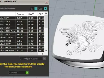 Eagle ring 3D print model get