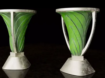 AFC Champions League Elite Trophy 3D model