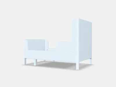 BUSUNGE Extendable bed Low-poly 3D model