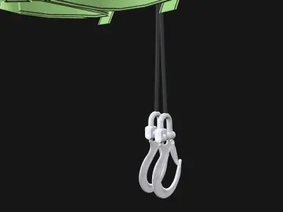 Safety Harness and Jacket Low-poly 3D model