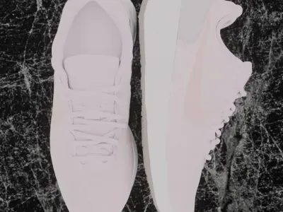 NIKE ROAD RUNNING 3D SHOES - PINK Low-poly 3D model