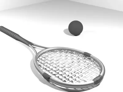 Sport Equipment - Squash 3D model