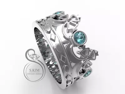 Ring crown 3D Print Model 3D print model