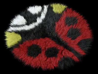 Carpet ladybug children 3D model