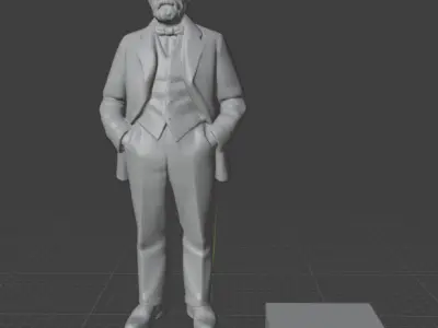 Alfred Nobel  3D print model
