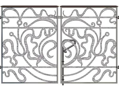Ornamental Gate Free 3D model