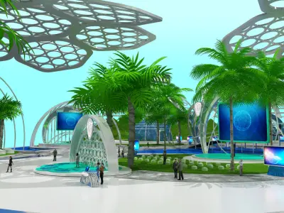 Booth Virtual Exhibition 3D model
