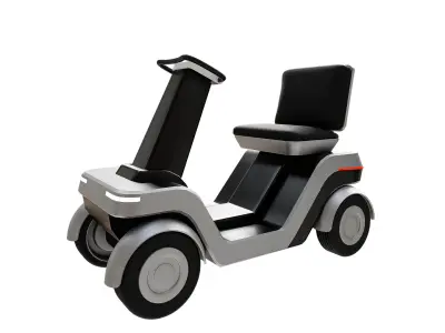 The Future of Personal Mobility Low-poly 3D model