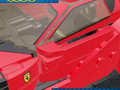 Lego Car - Ferrari 812 3D print model