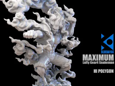 MAXIMUM Luffy Gear4 Snakeman 3D model