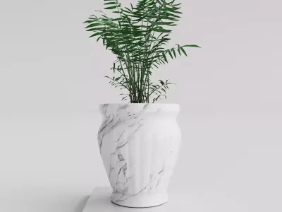 Marble Vase Free low-poly 3D model