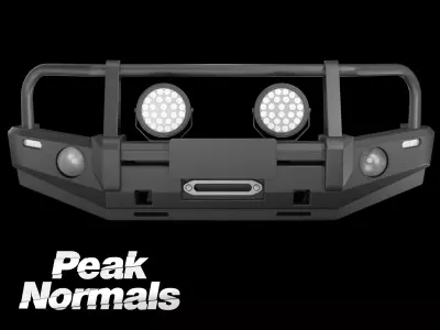 Holden Trabilazer Bullbar Low-poly 3D model