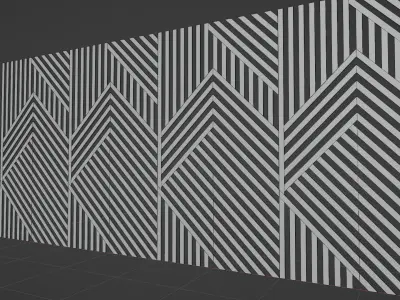 Wall wood seamless set2 V17 3D model