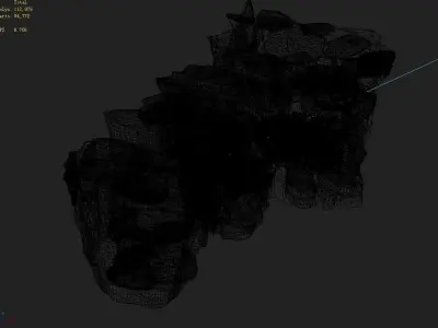 Stone Town Magic Cave - Stone 04 3D model