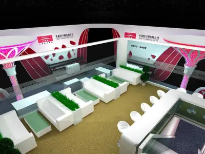 Exhibition - Area - 16X16-3DMAX2009-02 3D model