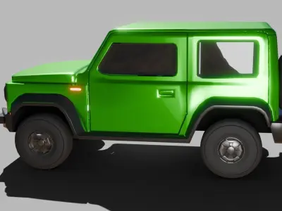 Jeep Vehicle - Game Ready - PBR Low-poly 3D model by Sathak