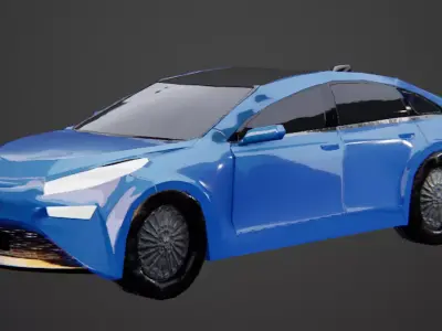 Toyota Mirai Car Low-poly 3D model