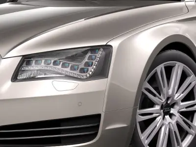 Audi A8 LED 2011 3D model