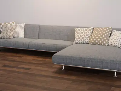 Designer Couch 1 3D model